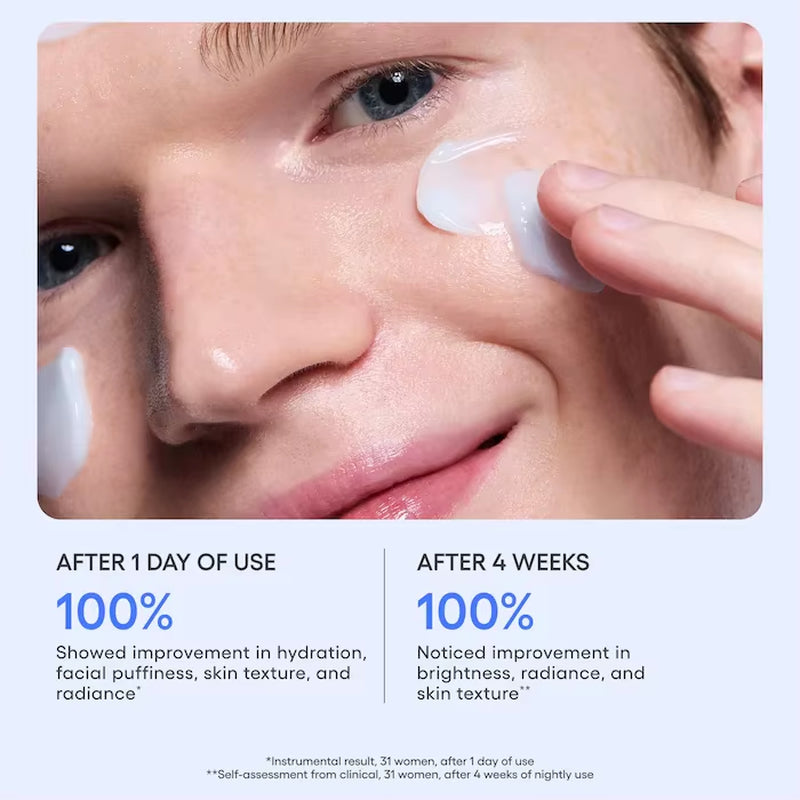 Water Sleeping Mask Hydrating Face Moisturizes Brightens Skin Creams Deep Moisturizing Shrink Pores Care for Beauty