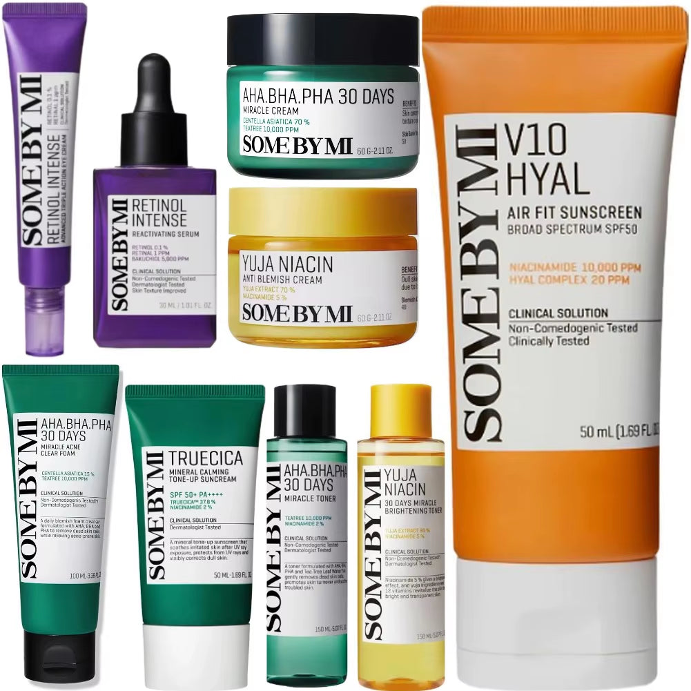 SOMEBYMI Tea Tree Essence Toner Retinol Powerful Rejuvenating Face Essence Vitamin Sunscreen Cream Pomelo Toner Korean Skin Care