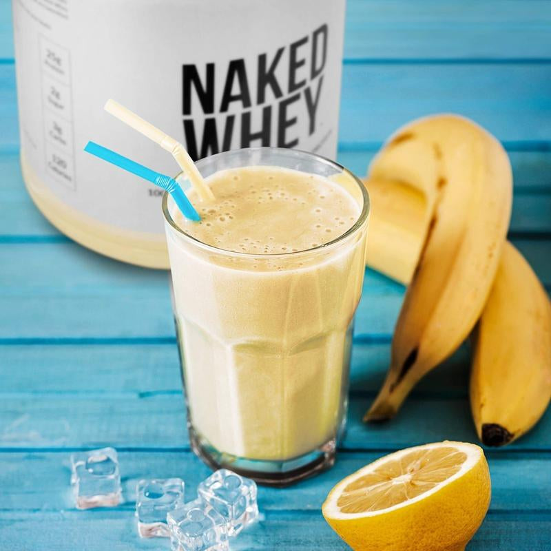 Naked Whey Vanilla Protein Powder - 2LB Grass-Fed, Non-Gmo, No Additives, 25G Protein, 5.9G Bcaas - Only 3 Ingredients