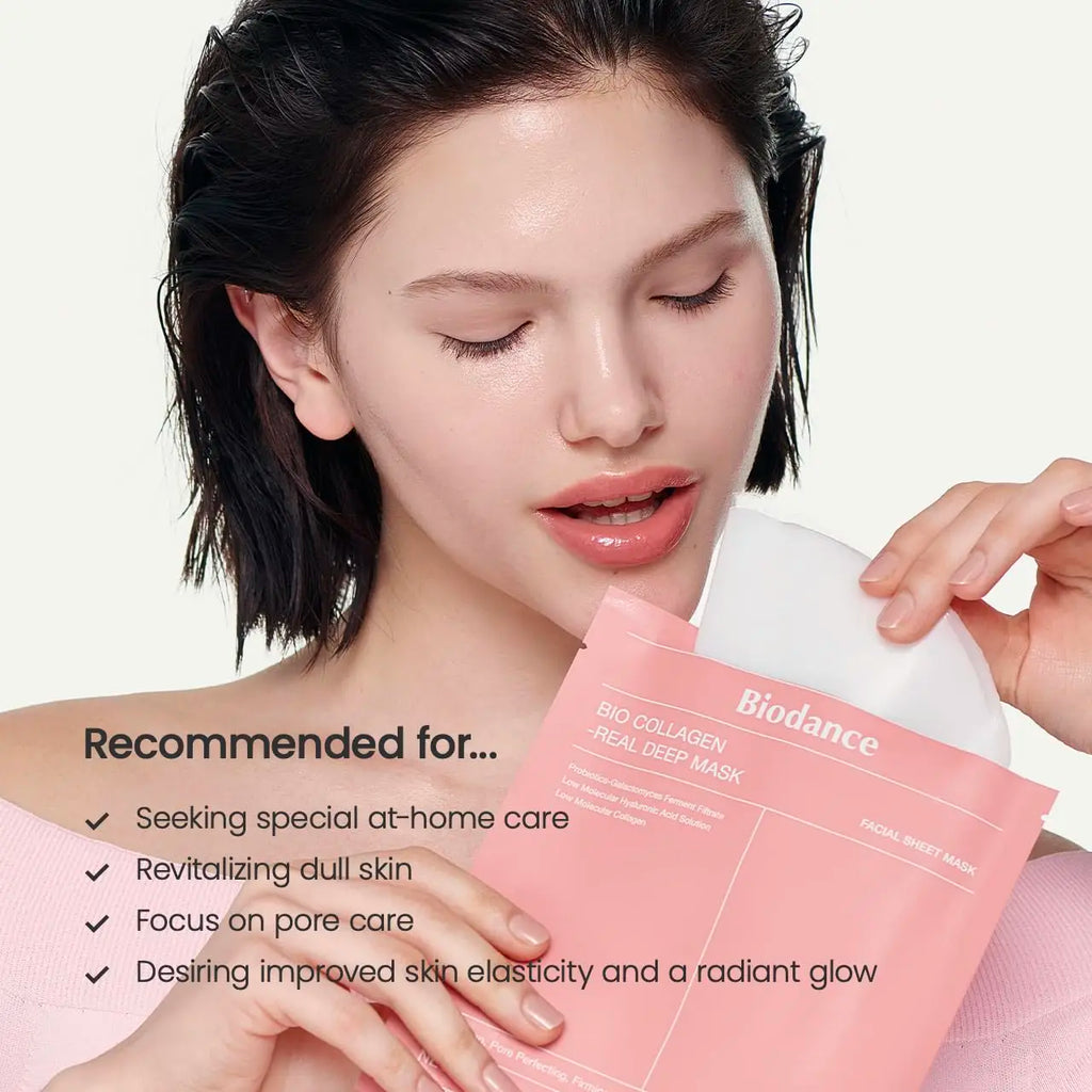 BIODANCE Bio-Collagen Deep Hydrating Gel Mask, Nighttime Moisturizing, Shrinking Pores, Improving Elasticity, Deep Hydration